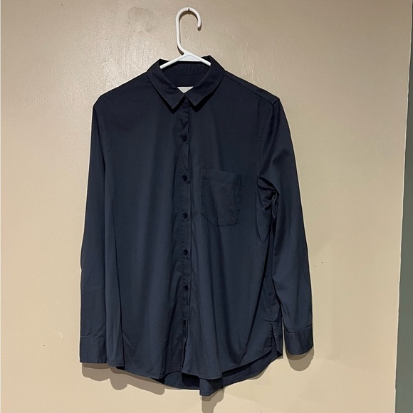 Universal Thread Mens Grey Long Sleeve Button Down Front Chest Pocket Size M - Picture 1 of 6